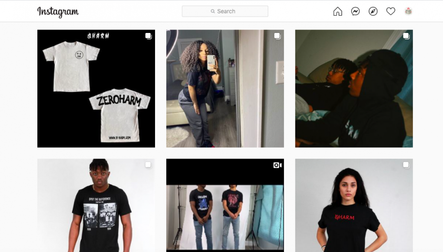 o-harms Instagram page features a number of current and former RV students modeling clothing