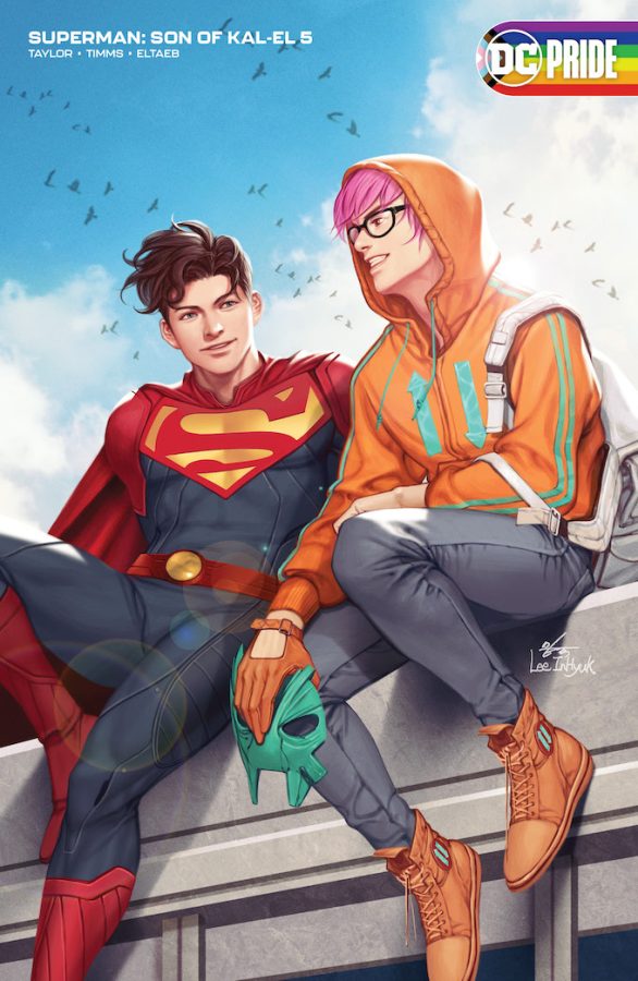 Jon Kent and his partner in the new Superman comics
