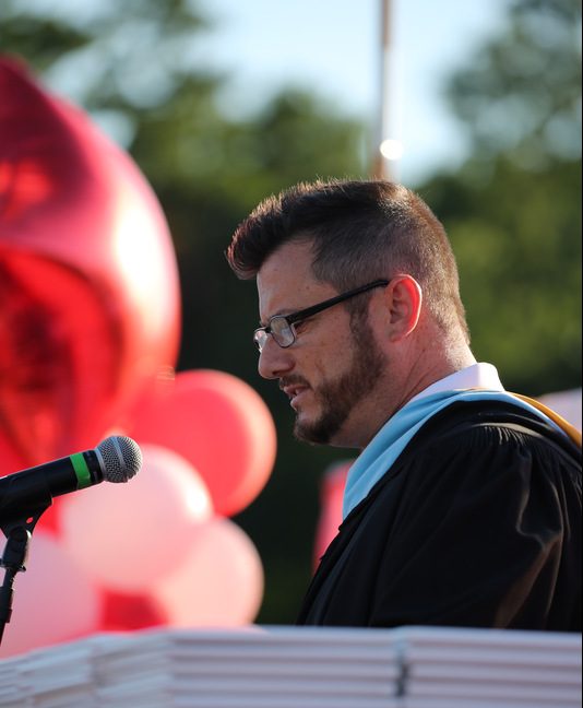 Mr. Martin at RVs graduation in 2019