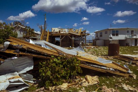 Homes damaged during Hurricane Ian in Gasparilla Island, Florida