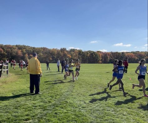 A snapshot from the girls race at Sectionals last month