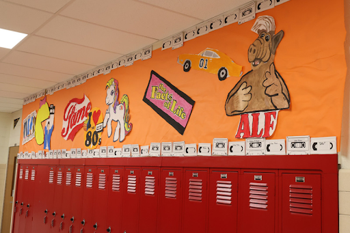 RV hallway decorated for Homecoming 2024